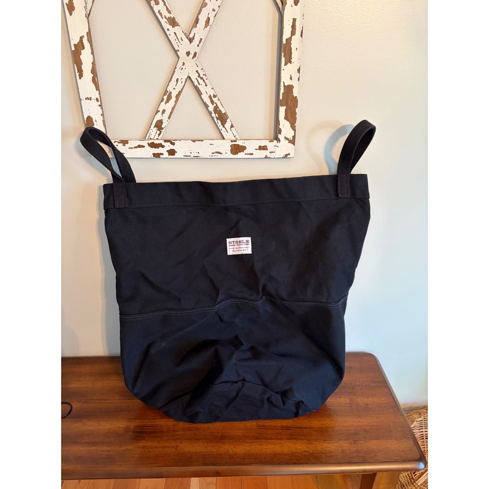 Steele Canvas Basket Corp Black Tall Canvas Storage Bin Laundry Bag